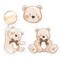 Big Dot of Happiness We Can Bearly Wait - DIY Shaped Teddy Bear Baby Shower Cut-Outs - 24 Count